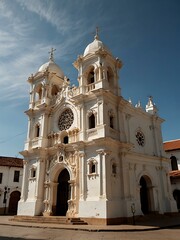 Fototapeta premium Metropolitan Cathedral in Sucre, Bolivia.
