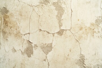Obraz premium Antique beige cement wall finish backdrop. Detailed look at classic beige concrete style. Aged wallpaper featuring a parchment-resembling texture detail