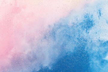 Obraz premium Delicate tones and subtle shades: a dreamy backdrop featuring soft blue, lavender, and rose with a shimmering glitter finish and textured feel. Stylish gradient visual elements