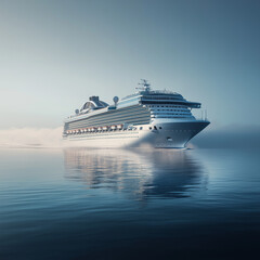 cruise ship in the calm sea