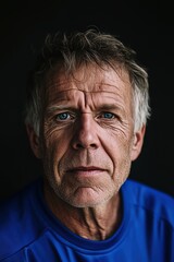 Obraz premium A portrait of an older soccer player