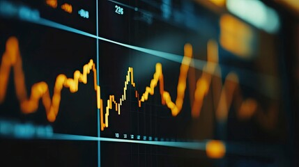 Obraz premium Analyzing the Dynamics of the Financial Market