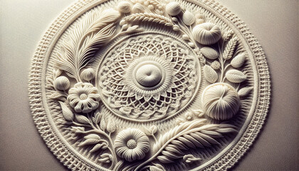 mandala themed embroidery 