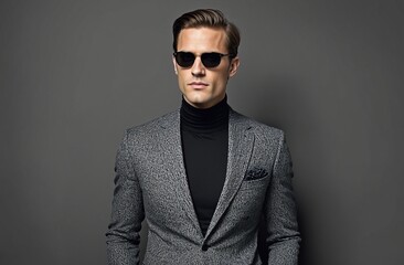 Fototapeta premium Stylish Urban Portrait in Black and White