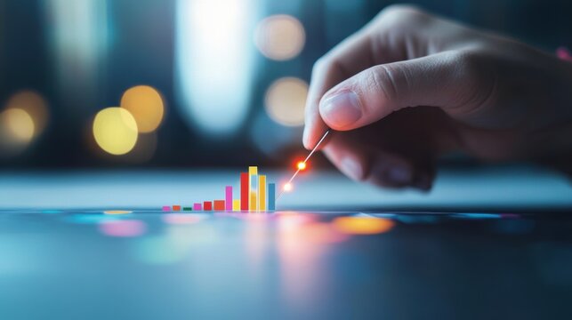 A person reviewing a financial model with different capital allocation strategies, evaluating their impact on profitability and growth.