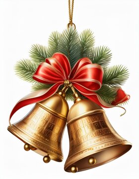 Christmas Bells and Greenery