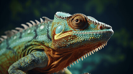 Obraz premium Chameleon closeup