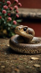 Obraz premium Year of the Snake New Year card.