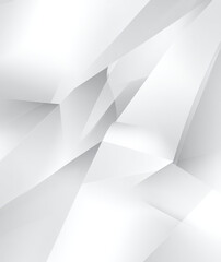 Fototapeta premium modern abstract background featuring white geometric shapes and smooth lines, creating sense of depth and elegance. Perfect for design projects