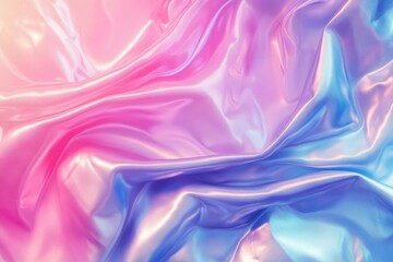 Obraz premium Gradient landscape showcase with hues of pink, blue, and purple offering iridescent touches