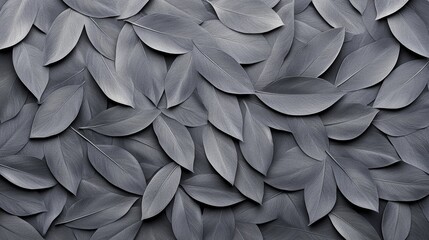 Obraz premium Gray Leaves Background for Artistic Textures