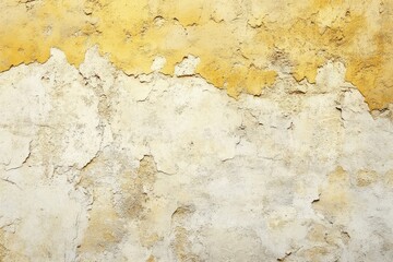 Obraz premium Aging concrete wall with rich colors: a close-up of a smooth light cement surface. A retro parchment design for artistic endeavors