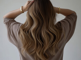 Fototapeta premium woman with long hair