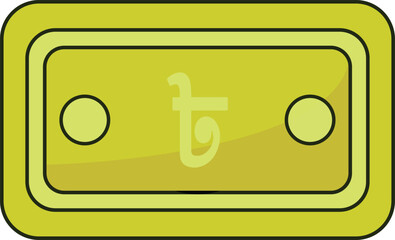 Bangladeshi Taka Note Icon Currency Finance Illustration