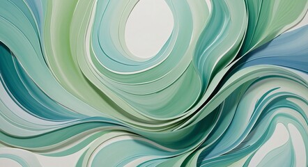 Abstract Fluidity with LightSteelBlue and Cyan Hues