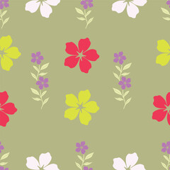 Beautiful floral design featuring intricate blossoms and leaves in soft pastel shades. Ideal for fabric, wallpaper, and digital projects. High-resolution, seamless, and versatile