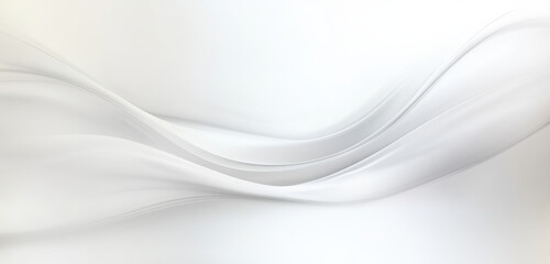 smooth, flowing abstract background in soft white tones, creating serene and calming atmosphere. Ideal for various design projects