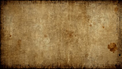 Naklejka premium Old parchment texture with stains and age marks.
