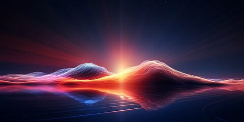 Abstract colorful smoke waves flowing like a rainbow in smooth motion across a bright artistic background