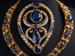 Obraz premium Additional view of the glamorous sapphire bronze display.
