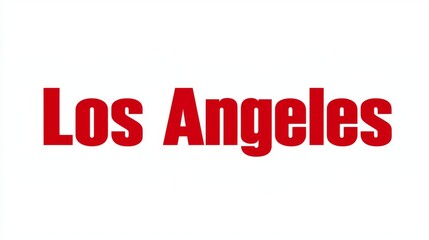 Los Angeles City symbol art poster Sans Serif Typography.