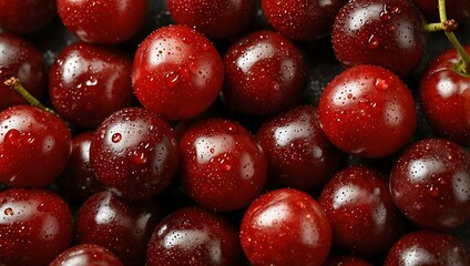 Fresh cherry isolated on white background, packed with vitamins.