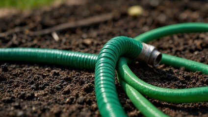 garden hose and green worm