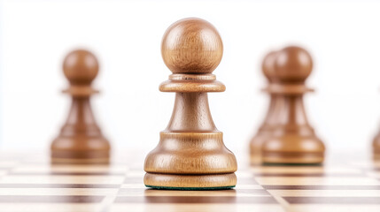 Chess pieces in formation embody strategy and the thrill of competition as the game unfolds