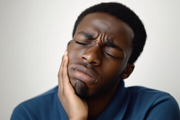 Thoughtful Man with Eyes Closed