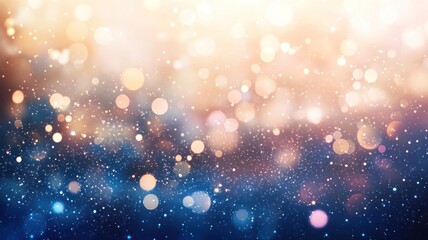 Colorful bokeh lights add depth to the blurred night background. Christmas Backgroung. HIght Quality Image