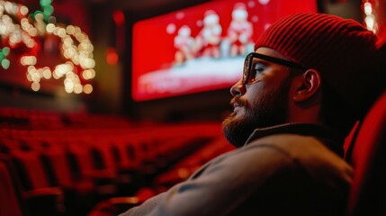 Back View at Cinema Theater