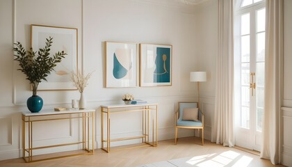 Photo interior modern design room 3d illustration