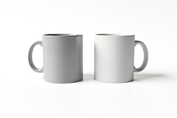 Obraz premium Minimalist two-tone mug mockup design for branding and presentation