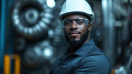 Multicultural group of engineers in a factory, working together to solve technical problems, highlighting the global workforce in modern industries