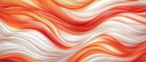 Fototapeta premium Wavy hair styled in warm and cool tones, perfect for illustrating beauty diversity and color styling