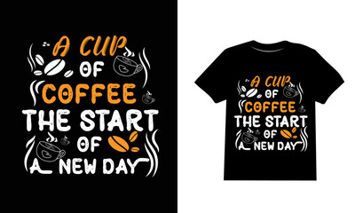 stay strong a cup of coffee start of anew day typography t shirt design, motivational typography t shirt design, inspirational quotes t-shirt design