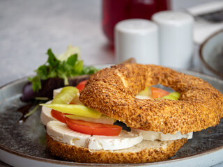 Feta Cheese Sandwich on Simit