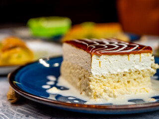 piece of cake on a plate