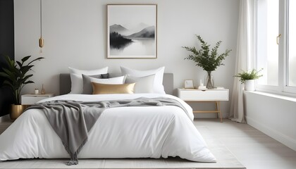 Photo interior modern design room 3d illustration