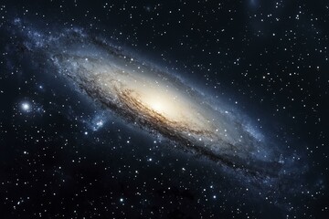 Obraz premium Spiral Galaxy in Deep Space: A Cosmic Tapestry of Stars