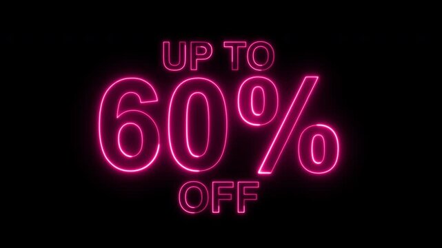 60 percent off sale discount. Up to 60% off neon light sign.