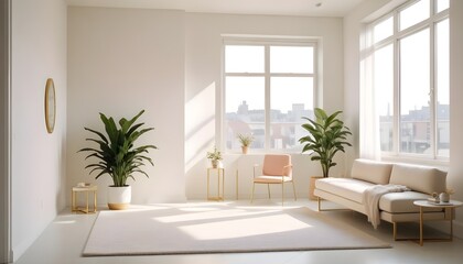 Photo interior modern design room 3d illustration