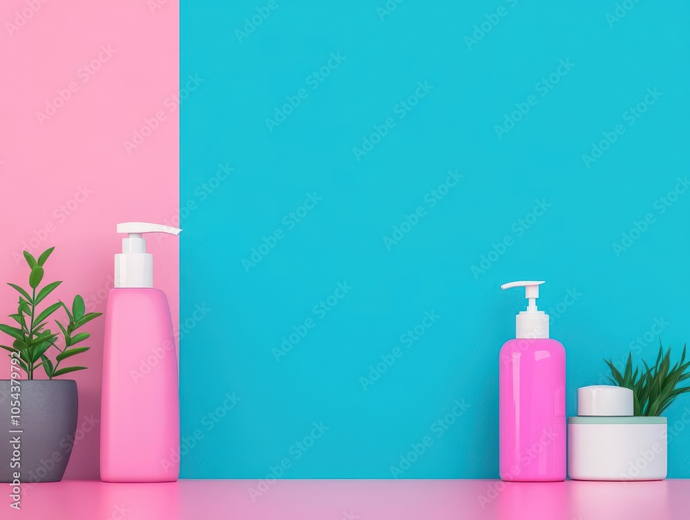 Poster personal hygiene care flat design front view theme cleanliness animation triadic color scheme