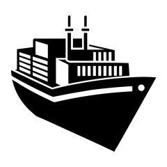 silhouette of a ship