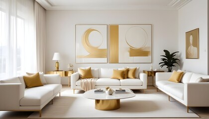 Fototapeta premium Photo interior modern design room 3d illustration