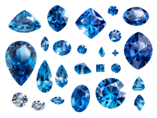 Blue gemstone  for graphic design resource