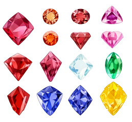 Collection_of_various_polished_gemstones for graphic design resource