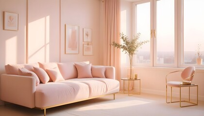 Photo interior modern design room 3d illustration