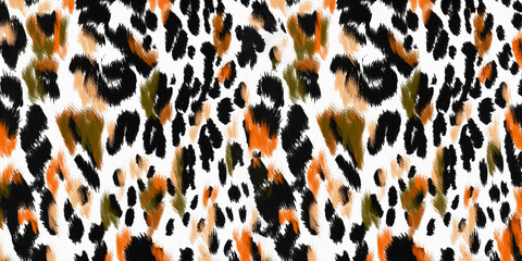 leopard seamless pattern with leopard print
