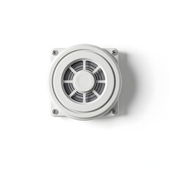 Fototapeta premium Fire Alarm on white background. Generative AI